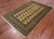 Gold 4' 7" X 7' 1" Silky Bokhara Hand-Knotted Wool Rug - Q24605