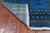 Blue 4' 6" X 7' 0" Silky Bokhara Handmade Wool Rug - Q24606