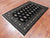 Black 4' 7" X 6' 11" Silky Bokhara Hand-Knotted Wool Rug - Q24607