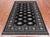 Black 4' 7" X 7' 7" Silky Bokhara Handmade Wool Rug - Q24609