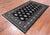 Black 4' 7" X 7' 7" Silky Bokhara Handmade Wool Rug - Q24609