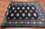 Black 4' 7" X 7' 7" Silky Bokhara Handmade Wool Rug - Q24609