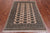 Ivory 4' 7" X 6' 10" Silky Bokhara Hand Knotted Wool Rug - Q24610