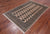Ivory 4' 7" X 6' 10" Silky Bokhara Hand Knotted Wool Rug - Q24610