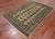 Green 4' 8" X 7' 2" Silky Bokhara Handmade Wool Rug - Q24611