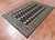 Black 4' 8" X 6' 11" Silky Bokhara Handmade Wool Rug - Q24612