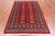 Red 4' 6" X 6' 10" Silky Bokhara Handmade Wool Rug - Q24613