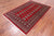 Red 4' 6" X 6' 10" Silky Bokhara Handmade Wool Rug - Q24613