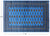 Blue 5' 5" X 7' 10" Silky Bokhara Handmade Wool Rug - Q24621
