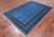 Blue 5' 5" X 7' 10" Silky Bokhara Handmade Wool Rug - Q24621