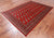 Red 5' 7" X 7' 10" Silky Bokhara Hand-Knotted Wool Rug - Q24624
