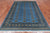 Blue 5' 7" X 8' 0" Silky Bokhara Handmade Wool Rug - Q24625
