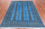 Blue 5' 7" X 7' 9" Silky Bokhara Hand Knotted Wool Rug - Q24627