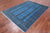 Blue 5' 7" X 7' 9" Silky Bokhara Hand Knotted Wool Rug - Q24627