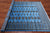 Blue 5' 7" X 7' 9" Silky Bokhara Hand Knotted Wool Rug - Q24627