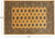 Gold 5' 8" X 8' 0" Silky Bokhara Hand-Knotted Wool Rug - Q24628