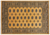 Gold 5' 8" X 8' 0" Silky Bokhara Hand-Knotted Wool Rug - Q24628