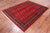 Red 5' 7" X 7' 6" Silky Bokhara Hand Knotted Wool Rug - Q24636