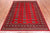 Red 5' 7" X 7' 6" Silky Bokhara Hand Knotted Wool Rug - Q24636