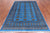 Blue 5' 7" X 8' 5" Silky Bokhara Handmade Wool Rug - Q24637