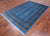 Blue 5' 7" X 8' 5" Silky Bokhara Handmade Wool Rug - Q24637