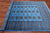 Blue 5' 7" X 8' 5" Silky Bokhara Handmade Wool Rug - Q24637