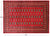 Red 5' 8" X 8' 0" Silky Bokhara Hand Knotted Wool Rug - Q24641