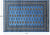 Blue 5' 6" X 7' 11" Silky Bokhara Handmade Wool Rug - Q24644