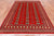 Red 5' 7" X 8' 1" Silky Bokhara Handmade Wool Rug - Q24645