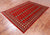 Red 5' 7" X 8' 1" Silky Bokhara Handmade Wool Rug - Q24645