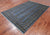 Blue 5' 9" X 8' 6" Silky Bokhara Hand-Knotted Wool Rug - Q24646