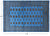 Blue 5' 7" X 7' 10" Silky Bokhara Handmade Wool Rug - Q24647