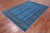 Blue 5' 7" X 7' 10" Silky Bokhara Handmade Wool Rug - Q24647