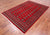 Red 5' 7" X 8' 2" Silky Bokhara Hand Knotted Wool Rug - Q24648