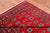Red 5' 7" X 8' 2" Silky Bokhara Hand Knotted Wool Rug - Q24648