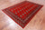 Red 5' 6" X 7' 10" Silky Bokhara Hand-Knotted Wool Rug - Q24652