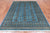 Blue 5' 8" X 7' 9" Silky Bokhara Handmade Wool Rug - Q24655