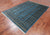 Blue 5' 8" X 7' 9" Silky Bokhara Handmade Wool Rug - Q24655