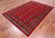 Red 5' 8" X 8' 2" Silky Bokhara Handmade Wool Rug - Q24656