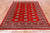 Red 5' 8" X 7' 10" Silky Bokhara Hand-Knotted Wool Rug - Q24658