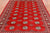 Red 5' 8" X 7' 10" Silky Bokhara Hand-Knotted Wool Rug - Q24658