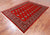 Red 5' 8" X 7' 10" Silky Bokhara Hand-Knotted Wool Rug - Q24658