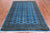 Blue 5' 8" X 8' 2" Silky Bokhara Handmade Wool Rug - Q24659