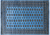 Blue 5' 8" X 8' 2" Silky Bokhara Handmade Wool Rug - Q24659