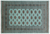 Green 5' 8" X 8' 1" Silky Bokhara Handmade Wool Rug - Q24664
