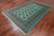 Green 5' 8" X 8' 1" Silky Bokhara Handmade Wool Rug - Q24664