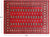 Red 5' 7" X 7' 9" Silky Bokhara Hand Knotted Wool Rug - Q24665