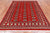 Red 5' 7" X 7' 9" Silky Bokhara Hand Knotted Wool Rug - Q24665