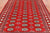 Red 5' 7" X 7' 9" Silky Bokhara Hand Knotted Wool Rug - Q24665