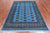 Blue 5' 6" X 8' 2" Silky Bokhara Hand Knotted Wool Rug - Q24667